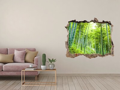 3d-s lyukat fali matrica Bambusz erdő