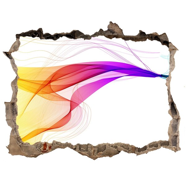 3d-s lyukat fali matrica Egy színes energiakitörés