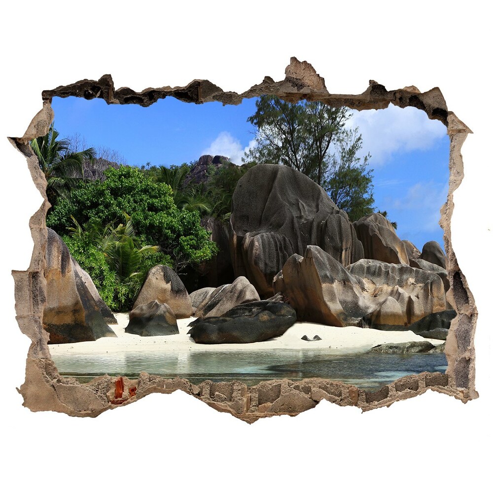 3d-s lyukat fali matrica Seychelles panoráma