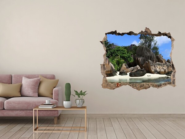 3d-s lyukat fali matrica Seychelles panoráma