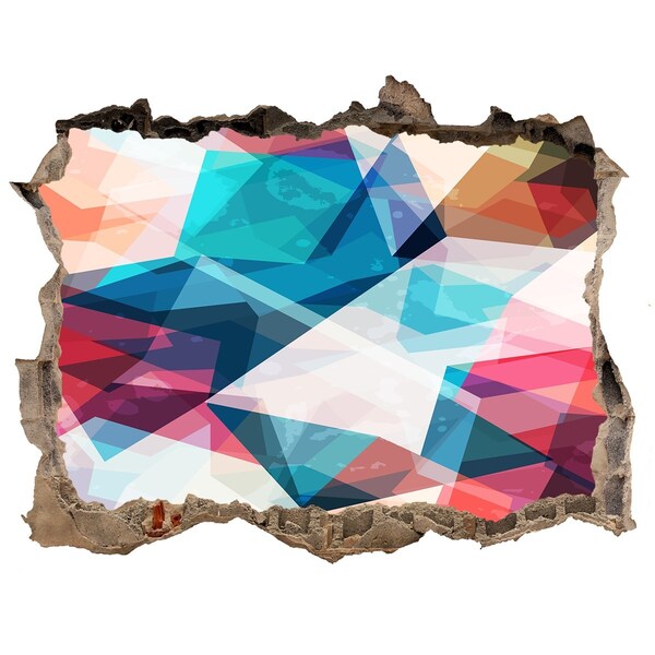 3d-s lyukat fali matrica Színes kristályvilág