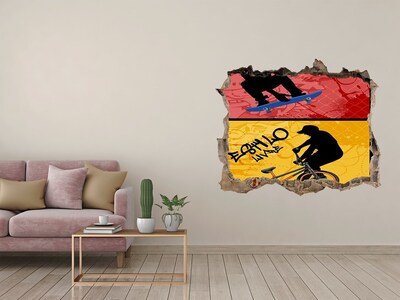 3d-s lyukat fali matrica Gördeszkázás akcióban