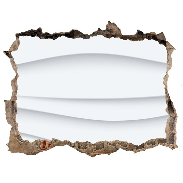 3d-s lyukat fali matrica Egy törött fal, amely a hullámokra néz