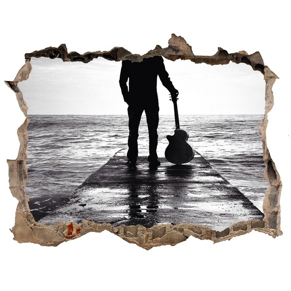 3d-s lyukat fali matrica Zenész a mólón