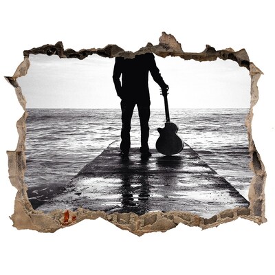 3d-s lyukat fali matrica Zenész a mólón