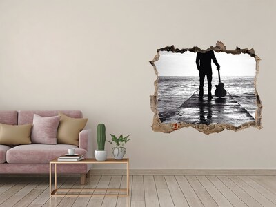 3d-s lyukat fali matrica Zenész a mólón