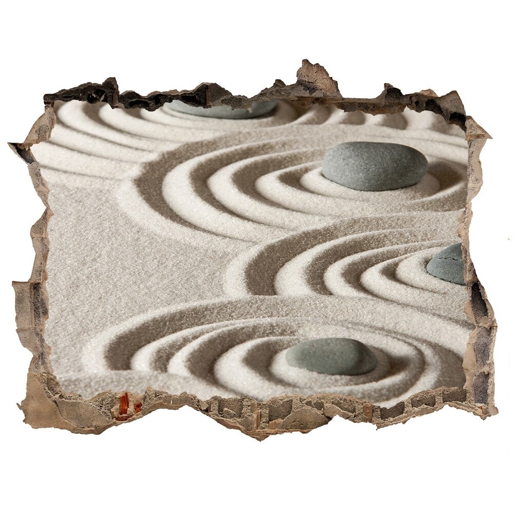 3d-s lyukat fali matrica Zen kövek homok
