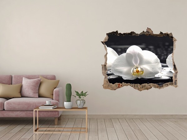 3d-s lyukat fali matrica Orchidea virág a vízen