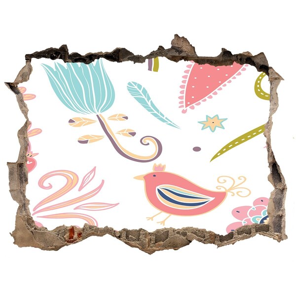 3d-s lyukat fali matrica A színes világ a lyuk mögött