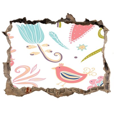 3d-s lyukat fali matrica A színes világ a lyuk mögött