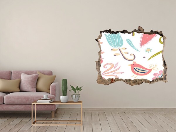 3d-s lyukat fali matrica A színes világ a lyuk mögött