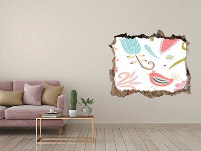 3d-s lyukat fali matrica A színes világ a lyuk mögött