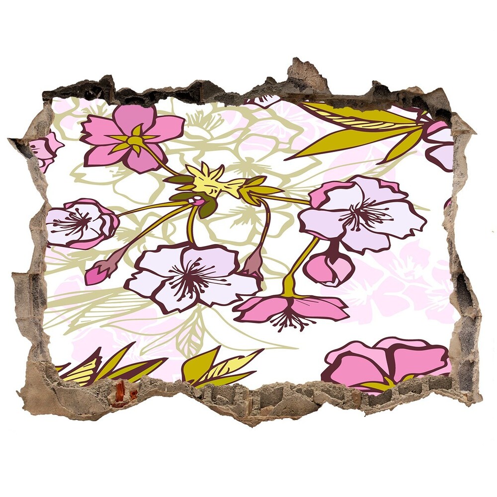 3d-s lyukat fali matrica Cseresznye virágok