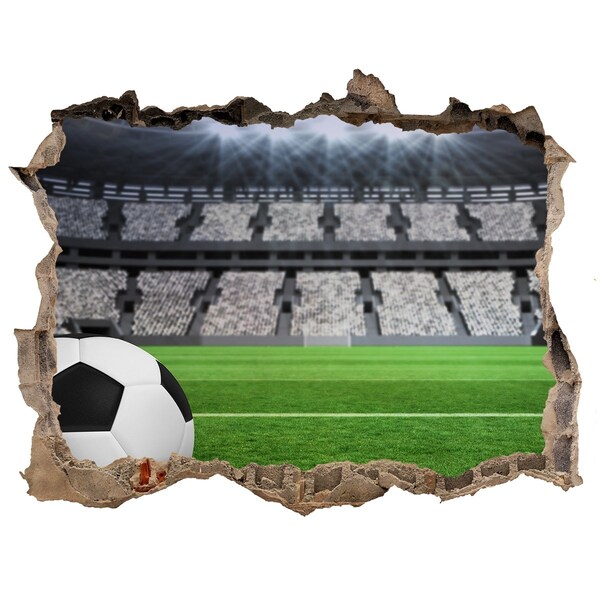 3d-s lyukat fali matrica Futballstadion labdával