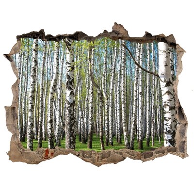 3d-s lyukat fali matrica Nyírfa erdő