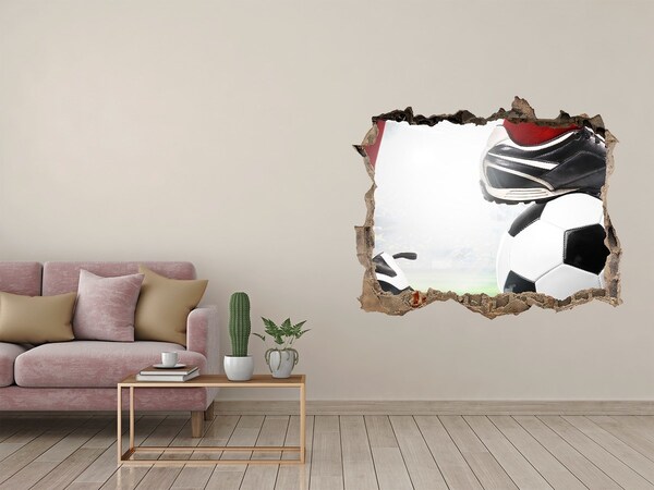 3d-s lyukat fali matrica Futballszenvedély a falakon túl