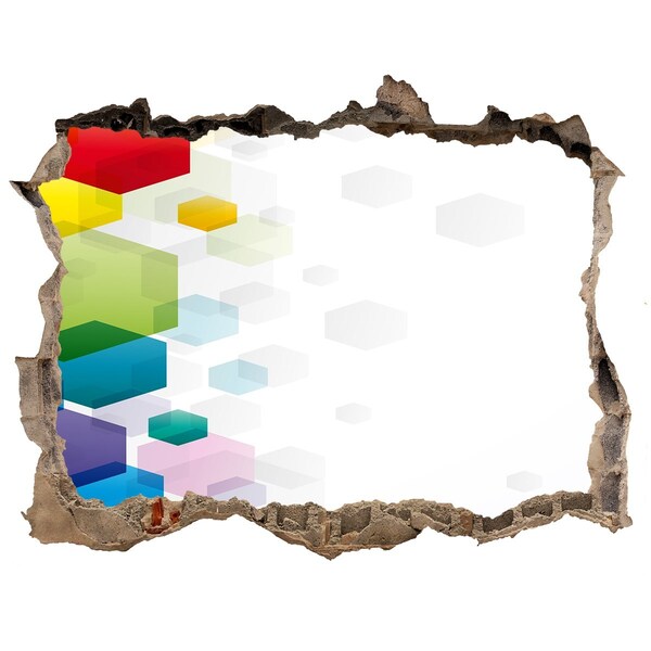 3d-s lyukat fali matrica Modern absztrakció betonban