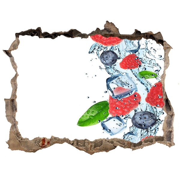 3d-s lyukat fali matrica Gyümölcs koktél jéggel