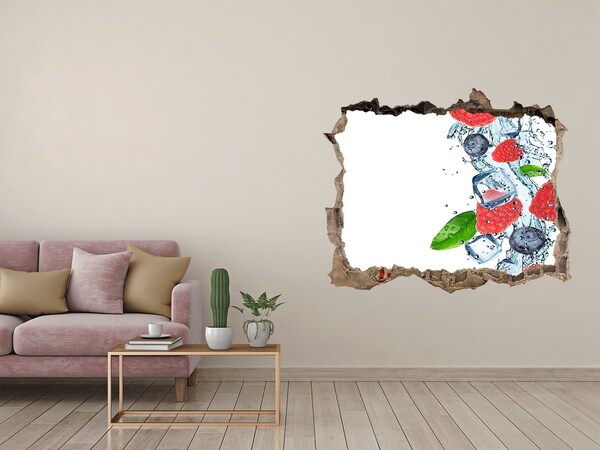 3d-s lyukat fali matrica Gyümölcs koktél jéggel