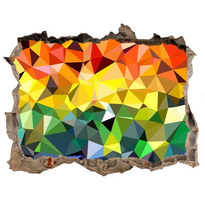 3d-s lyukat fali matrica Színes lyuk a falban