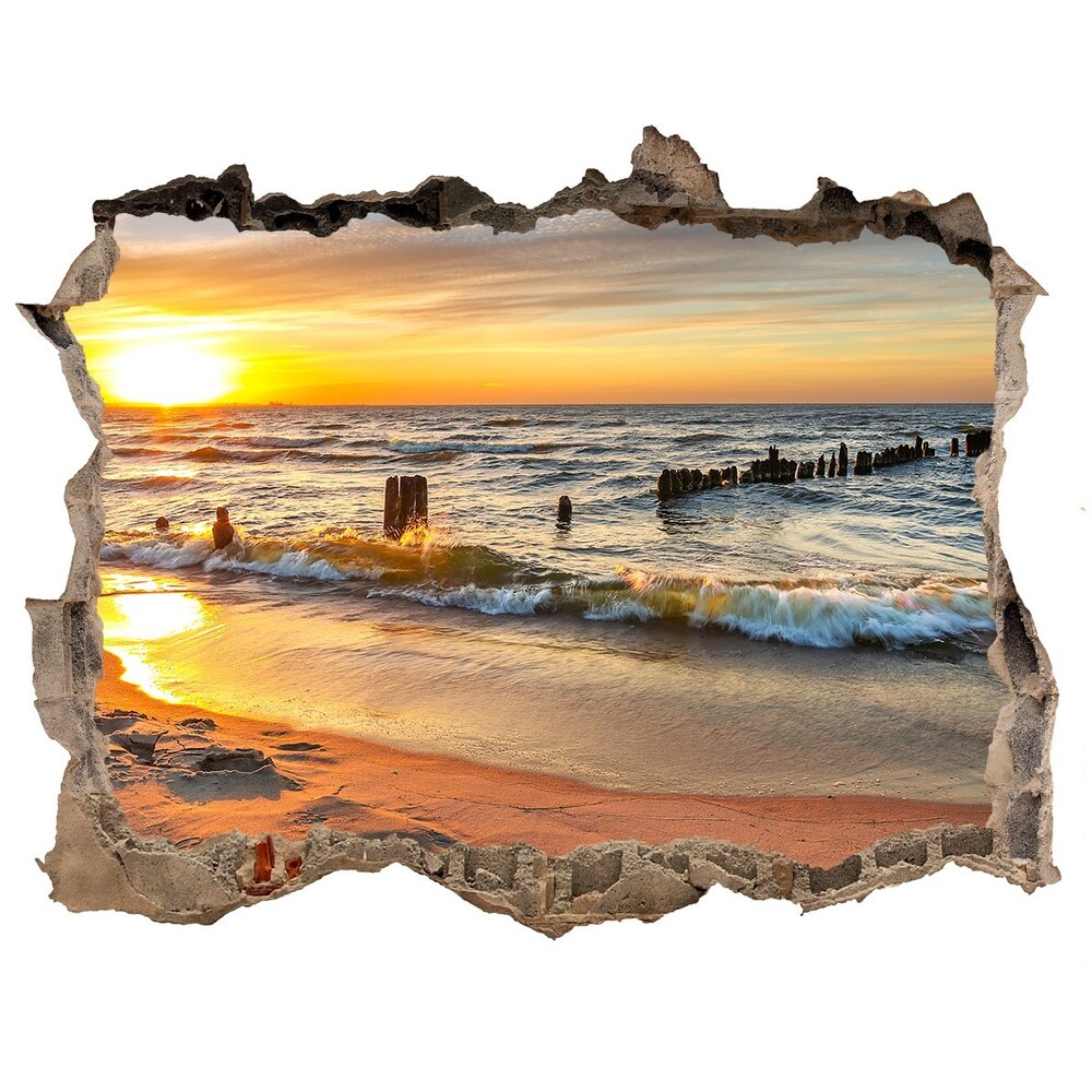 3d-s lyukat fali matrica Sunset beach