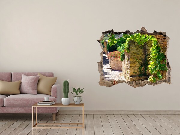 3d-s lyukat fali matrica Egy zöld utca a városban