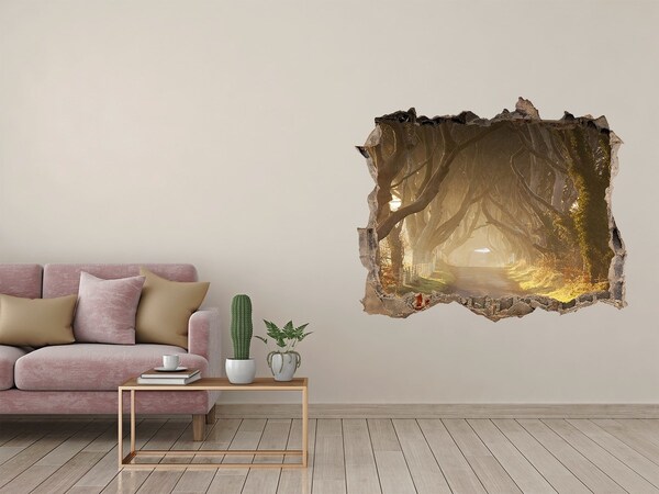 3d-s lyukat fali matrica Egy ösvény a fák között