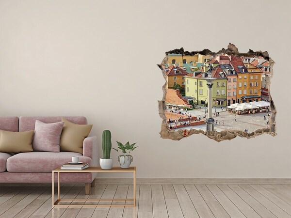 3d-s lyukat fali matrica Varsó Óváros tér