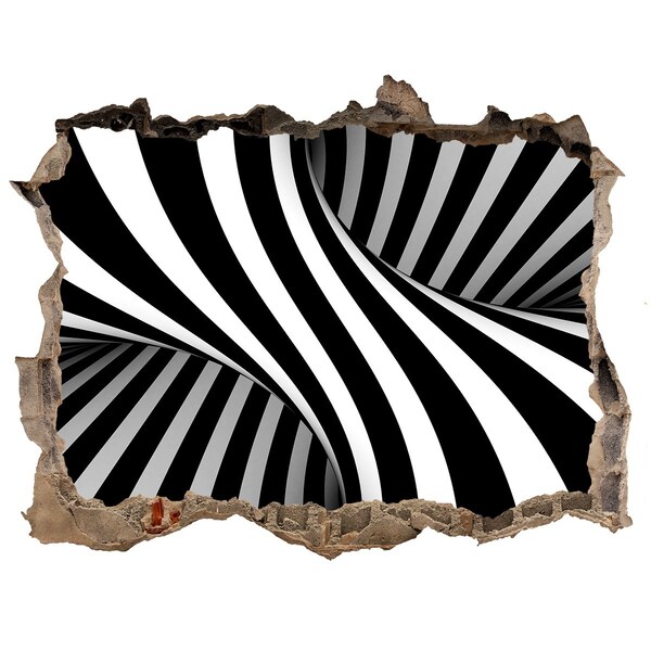 3d-s lyukat fali matrica Optikai illúzió a falban