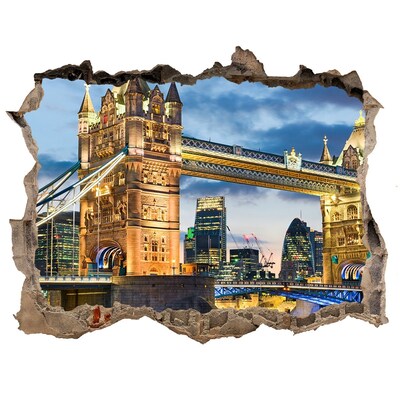 3d-s lyukat fali matrica Tower Bridge Londonban