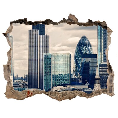 3d-s lyukat fali matrica A modern város látképe