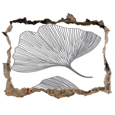 3d-s lyukat fali matrica Levelek a betonban