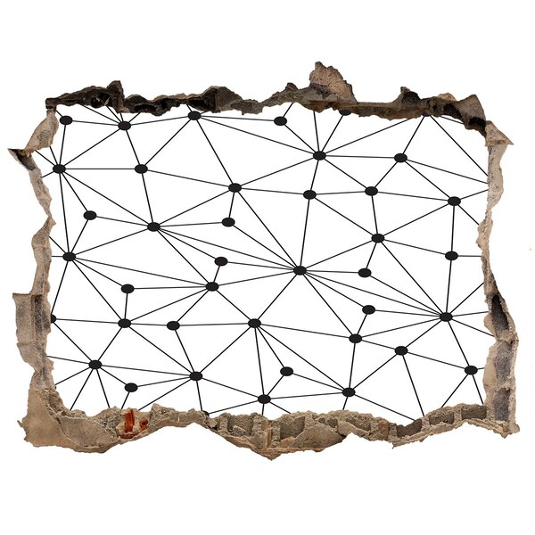 3d-s lyukat fali matrica Kapcsolatok hálózata a falban