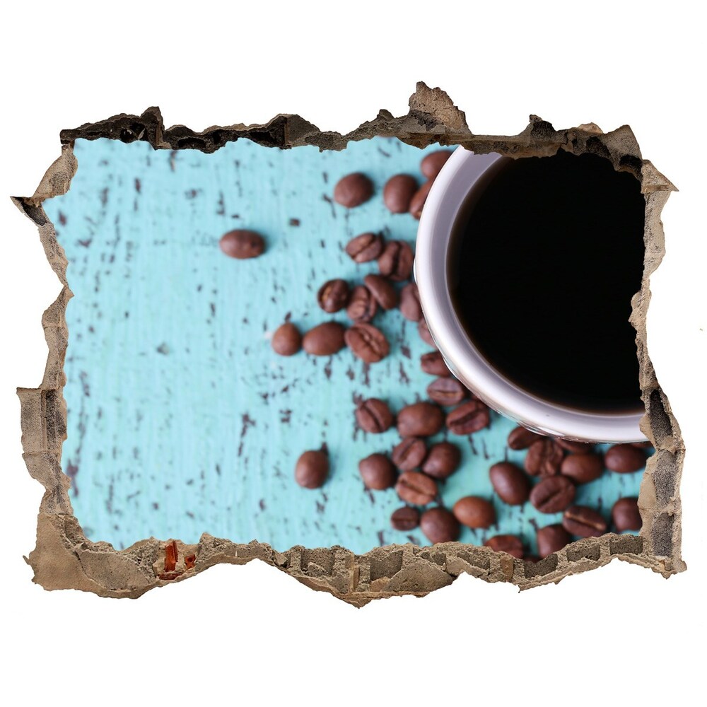 3d-s lyukat fali matrica Fekete kávé