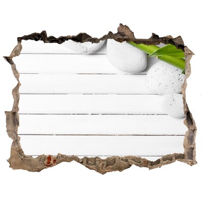 3d-s lyukat fali matrica Egy zöld oázis betonban