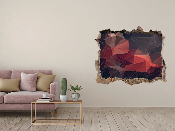 3d-s lyukat fali matrica Absztrakt lyuk a falban