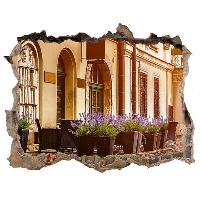 3d-s lyuk vizuális effektusok matrica Egy bájos sarok levendulával