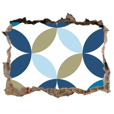 3d-s lyuk vizuális effektusok matrica Modern minta a falon