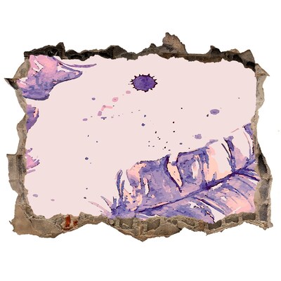 3d-s lyuk vizuális effektusok matrica Trópusi paradicsom a fal mögött