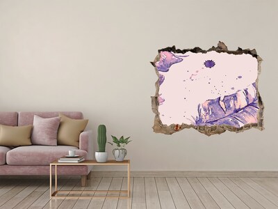 3d-s lyuk vizuális effektusok matrica Trópusi paradicsom a fal mögött