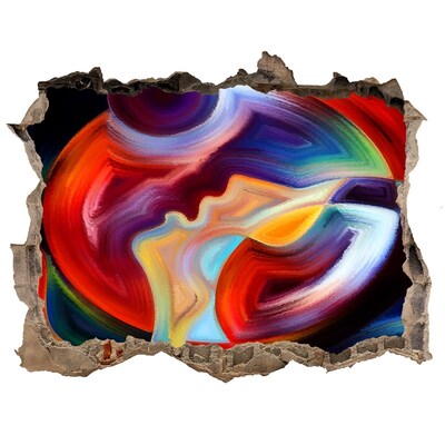 3d-s lyuk vizuális effektusok matrica Az érzelmek színes tánca