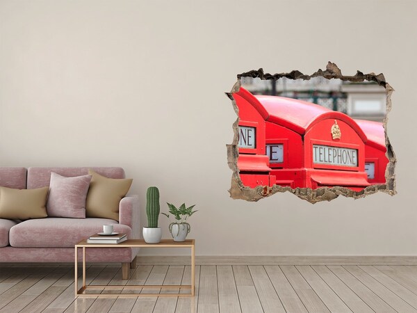 3d-s lyuk vizuális effektusok matrica Brit telefonfülkék