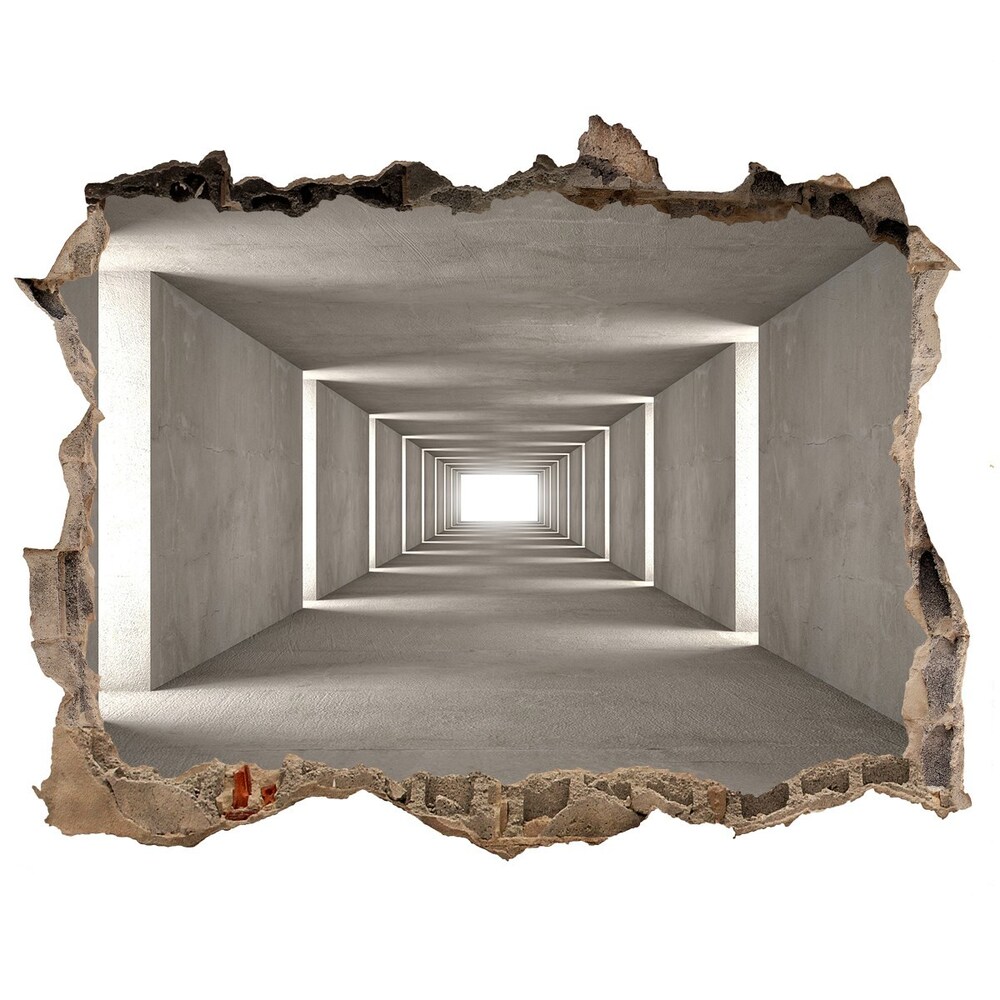 3d-s lyuk vizuális effektusok matrica A beton alagút