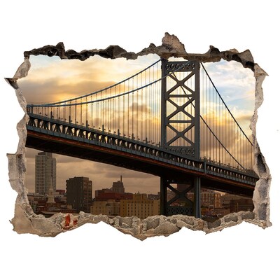 3d-s lyuk vizuális effektusok matrica Bridge philadelphia