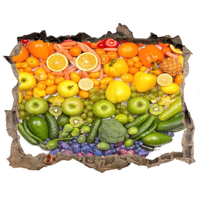 3d-s lyuk vizuális effektusok matrica Egy gyümölcsös, rejtett paradicsom