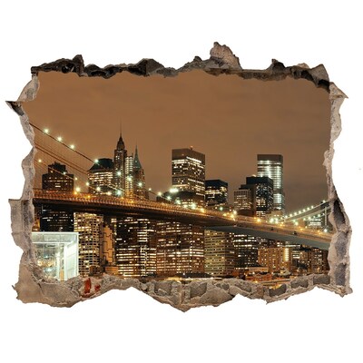 3d-s lyuk vizuális effektusok matrica Manhattan new york city