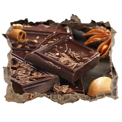 3d-s lyuk vizuális effektusok matrica Csokoládé élvezet