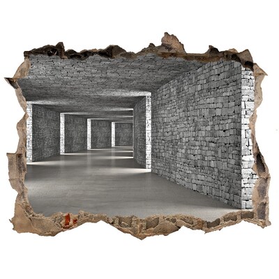 3d-s lyuk vizuális effektusok matrica Brick tunnel