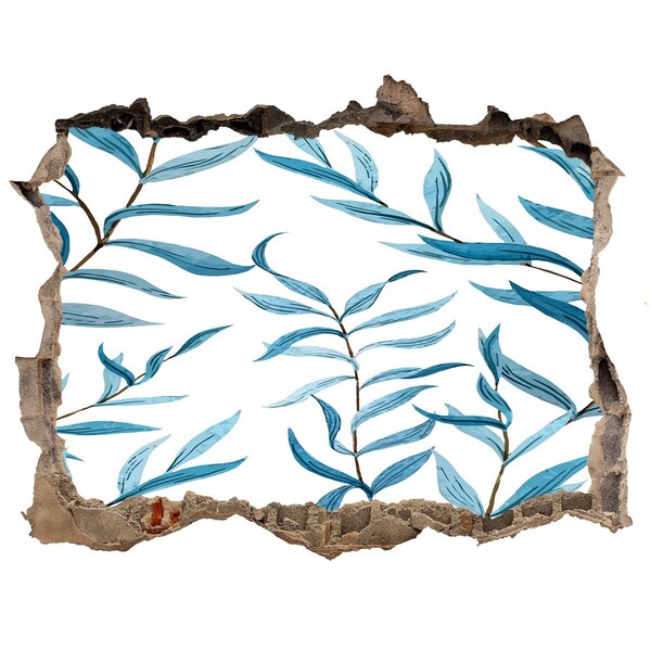 3d-s lyuk vizuális effektusok matrica Egy zöld oázis betonban