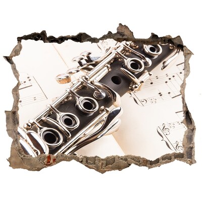 3d-s lyuk vizuális effektusok matrica Zenei lyuk a falban